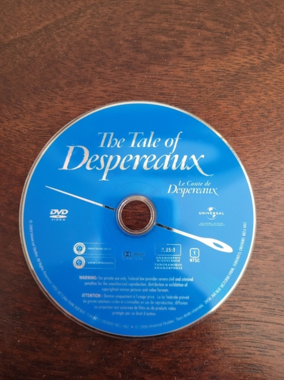 The Tale of Despereaux - DVD Movie